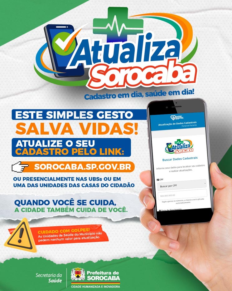 Campanha de cadastro na saúde em Sorocaba